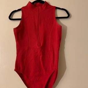 Red Dance Leotard